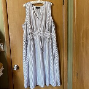 Lane Bryant Navy and White Striped Dress 24
Worn twice